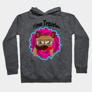 Time traveler pug Hoodie